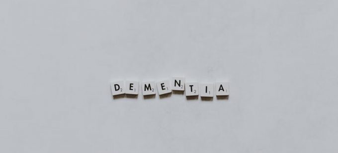 letter blocks spelling dementia