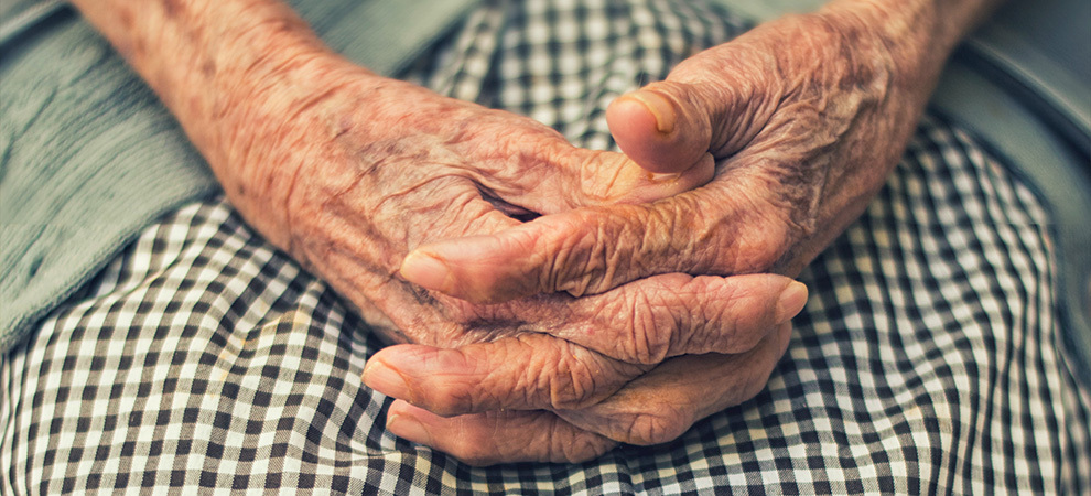 elderly woman's hands