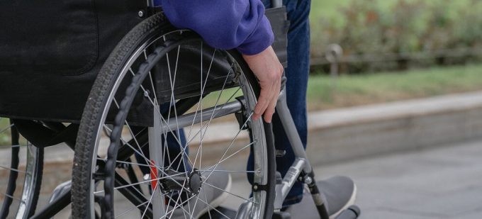 person in wheelchair eligible for disability allowance